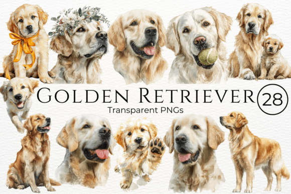 Download Golden Retriever Dog Watercolor Clipart - Art Collection