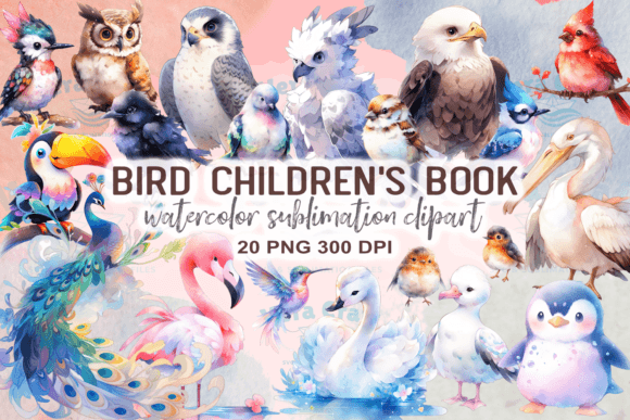 Download Bird Children's Book Watercolor Clipart - Art Collection
